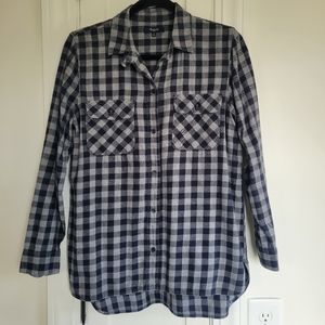 Madewell Flannel Ex-Boyfriend Shirt Buffalo Check